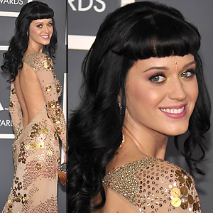 Katy Perry on the 2010 Grammy Awards Red Carpet