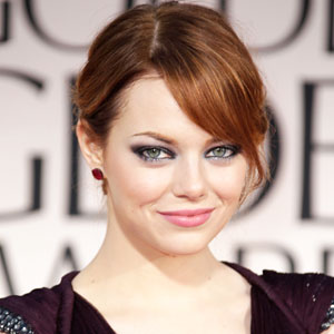 Emma Stone at the 2012 Golden Globes 
